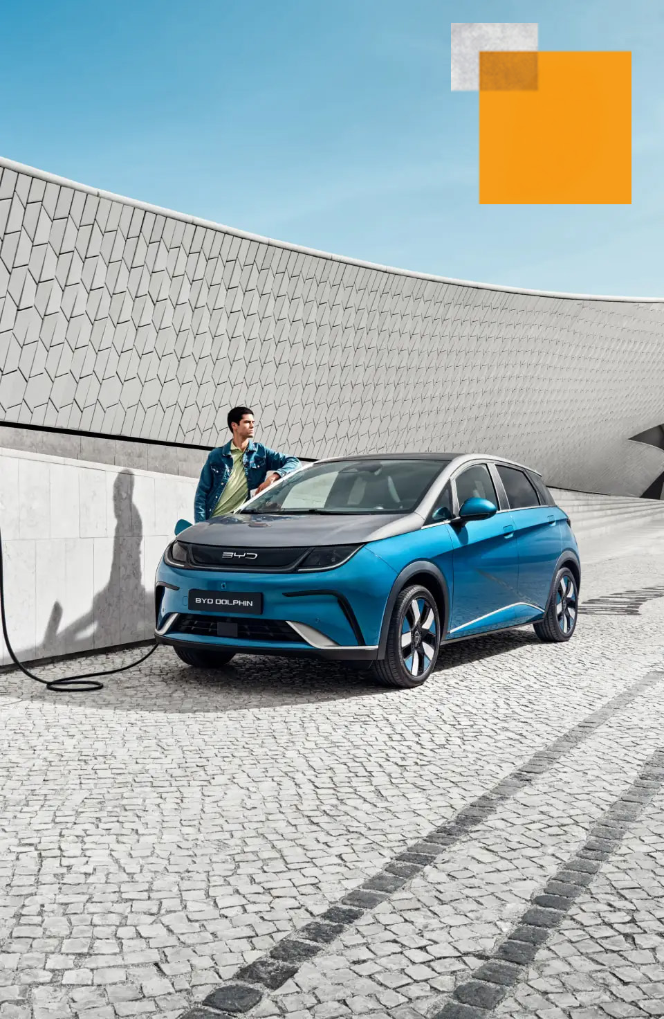 BYD dolphine in blau